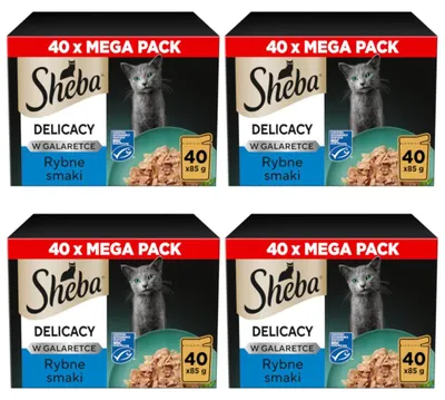 Zdjęcie produktu dla Sheba Delicacy Rybne Smaki w Galaretce 160x85g Mokra Karma Dla Kota
