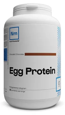 Image de Protéines d'œuf - Nutrimuscle - Egg protein (1kg) - Saveur Chocolat