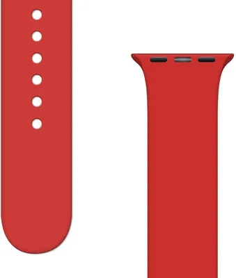 Obrázok produktu pre APS silikónový remienok pre Apple Watch 8/7/6/5/4/3/2, SE (41/40, 38 mm), červený