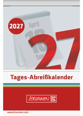 Produktbild von Abreißkalender 65x98mm 2027 Packung mit 5 Stück