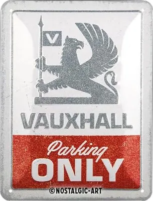 Produktbild von Nostalgic-Art - Blechschild 15x20 cm - Vauxhall - Parking Only