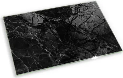 Produktbild von Unterlage für Kerzen Minimalistisch Glas Gummifüße - 80x52 cm - Eleganter Marmor
