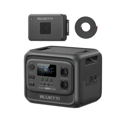 Zdjęcie produktu dla BLUETTI Elite 300 Powerstation & Charger 2,1000W Ładowarka generatorowa, 3,2 godz. Szybkie ładowanie samochodowe, 3000Wh Zapasowa bateria do kempingu i kampera