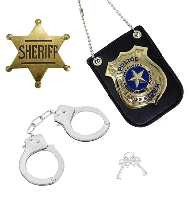Immagine prodotto di Costume da poliziotto - Set di accessori - 5 pezzi - Set di accessori per costume da poliziotto