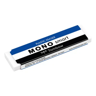Image de Gomme plastique TOMBOW "MONO smart" blanc extra étroit