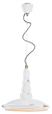 Produktbild von Ferroluce Vague-Vintage Hängeleuchte Ø 40cm Weiß Rund
