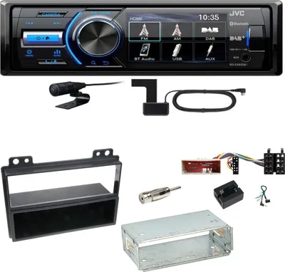 Produktbild von JVC KD-X561DBT Digitalradio Bluetooth USB Einbauset für Ford Fusion Fiesta