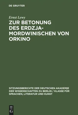 Produktbild von Zur Betonung des Erdzja-Mordwinischen von Orkino