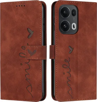 Produktbild von OPPO Reno13 Pro 5G Hülle - Coverup Smile Klapphülle - Braun