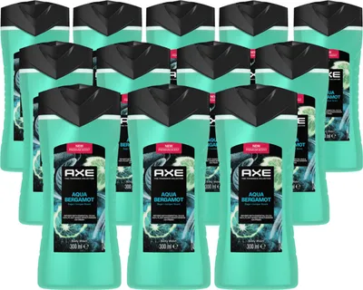 Produktbild von Axe Fine Fragrance Collection Duschgel Aqua Bergamot Bodywash für 12 Stunden langanhaltende Frische mit 2x mehr Frische-Booster 300 ml 12 Stück