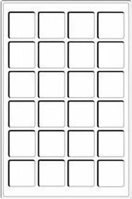 Produktbild von Münztableau L für 24 Münzen bis 47mm, blau, 2er Pack
