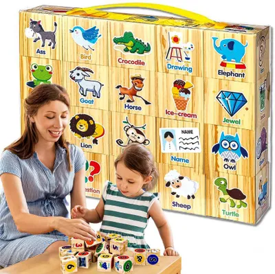 Produktbild von Lernspielzeug aus Schaumstoff zum Englischlernen für Kinder, 20-teilig
