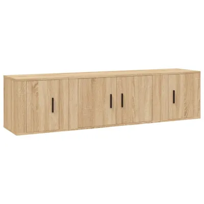 Immagine prodotto di vidaXL Set di mobili TV a 3 pezzi in legno di quercia Sonoma