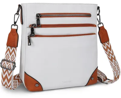 Produktbild von TANTOMI Umhängetasche für Damen – Handtasche aus Kunstleder mit mehreren Fächern u