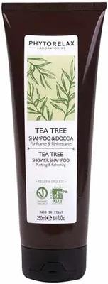 Produktbild von Phytorelax Laboratories Shower Shampoo Purifying & Refreshing – Tea Tree 250 ml 2-in-1 Haar & Körper Nicht-professionell Unisex