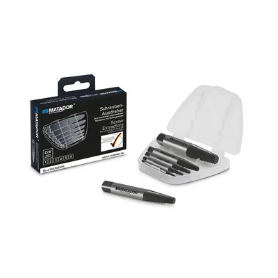 Produktbild von Schraubenausdreher-Satz, 5-tlg., M3-M18, 1/8-3/4