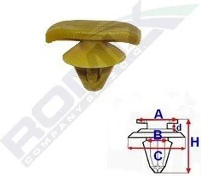 Produktbild von ROMIX Clip Zier- / Schutzleiste C60452 für VW GOLF VI (5K1) Passat Variant (3C5)
