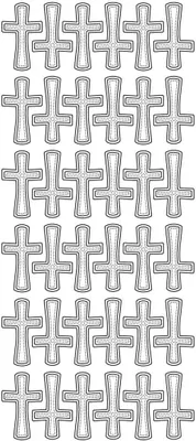 Produktbild von Konturensticker Kreuz