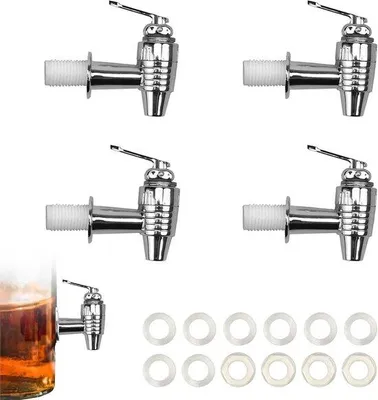 Image de Filtre à café et à jus, 4 pièces, pour goulot de jerrican en ABS de 1 à 2 pouces