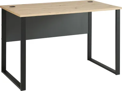 Produktbild von Schreibtisch >Memphis< in Artisan Eiche Nachbildung / schwarz - 120x77x73 (BxHxT)