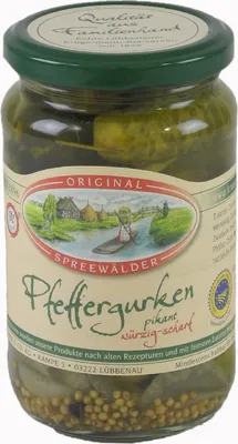 Produktbild von Krügermanns Original Spreewälder Pfeffergurken (370 ml Glas)
