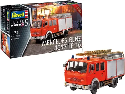Produktbild von Revell 07655 Mercedes Feuerwehrauto Modellbausatz Modell Limited Edition Maßstab 1:24