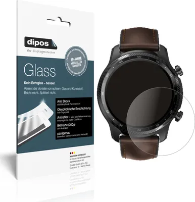 Produktbild von 1x Schutzfolie für TicWatch Pro X matt - Anti-Shock 9H Folie dipos Glass Kunststoffglas