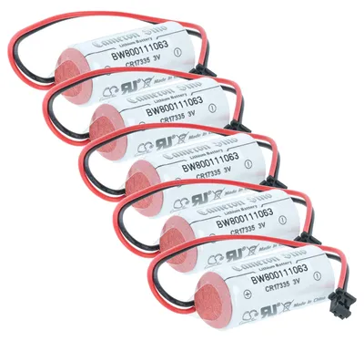Produktbild von vhbw 5x Batterie Ersatz für Mitusibishi Q6BAT für Steuereinheit (1800 mAh, 3 V, Li-Ion)