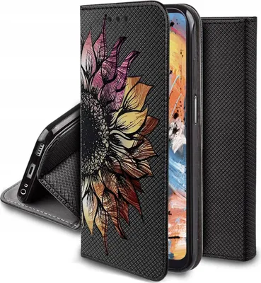 Imagen del producto de Funda para Samsung Galaxy A13 4G con imanes y diseños, incluye protector de pantalla de vidrio