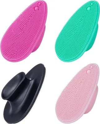 Produktbild von Famanu Gesichtsreinigungsbürsten Set - Sanfte Peeling für die tägliche Hautpflege - 4 Stück - Mehrere Farben