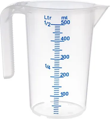 Zdjęcie produktu dla APS 30061 Dzbanek z miarką APS STACKABLE, 0,5 l, przezroczysty