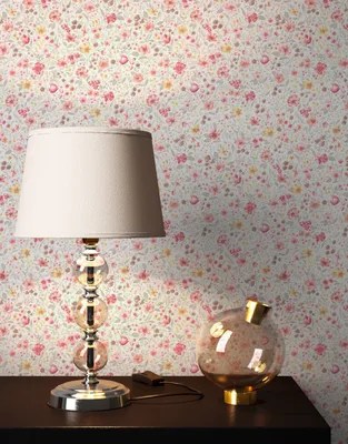 Produktbild von NEWROOM Tapete Frieda Weiß Vliestapete - Landhaus Blumen Blüten Germany
