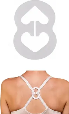 Produktbild von CHPN – BH-Bandklemme – Clip zum Festklemmen von BH-Trägern – BH unsichtbar machen – Clip für unsichtbaren BH – Weiß – 1 Stück