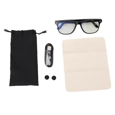 Produktbild von KI Übersetzungsbrille – Smart Glasses mit 163 Sprachen, Blaulichtfilter für Musik, Anrufe, Reisen, Business & Lernen für Damen & Herren