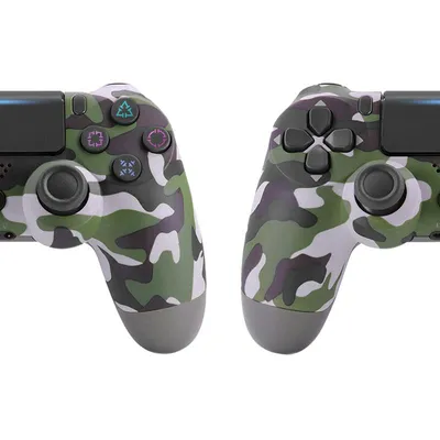 Produktbild von Kompatibler PS4-Controller – DualShock Wireless Bluetooth Präzise Steuerung camo grün