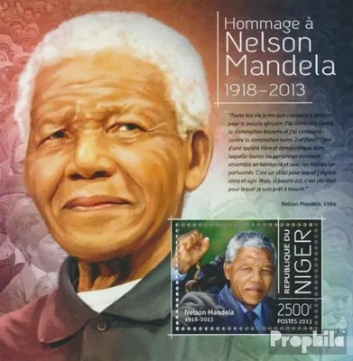 Produktbild von Briefmarken Niger 2013 Mi Block 267 (kompl. Ausg.) postfrisch Nelson Mandela