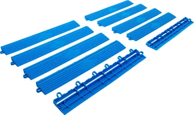 Immagine prodotto di BGS Set di elementi per la bordatura delle piastrelle in plastica con sistema a scatto 400 x 55 x 15 mm 10 pezzi - 74547