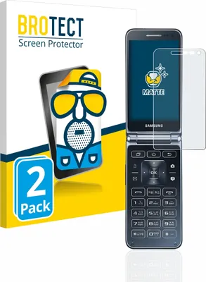 Produktbild von 2x BROTECT Schutzfolie für Samsung Galaxy Folder 2 Displayschutz Displayschutzfolie Folie Matt Entspiegelungsfolie