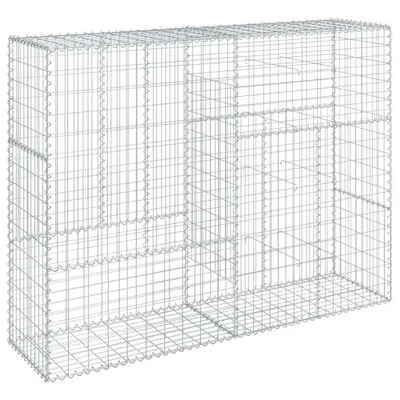 Obrázok produktu pre Gabiónový kôš s krytom 200x50x150 cm pozinkované železo