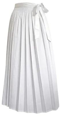Produktbild von German Wear, Lange Dirndlschürze Trachtenschürze schürze lang Dirndl Dirndel Weiss, Größe:46-48