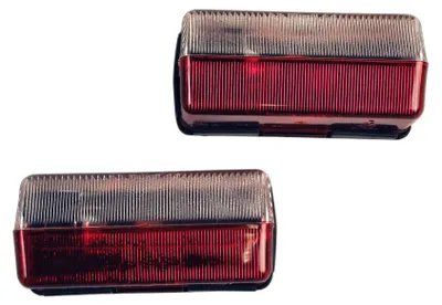 Zdjęcie produktu dla Lampy halogenowe dwukolorowe, czarne, 2 sztuki