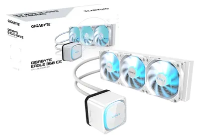 Image de GIGABYTE EAGLE 360 ICE, refroidisseur à liquide tout-en-un, 12 cm, blanc