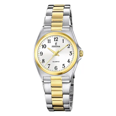 Produktbild von Festina Damen Uhr Casual Edelstahl Armbanduhr silber gold UF20556/1