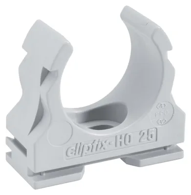Immagine prodotto di Morsetto in plastica grande, per tutti i tubi corrugati - Morsetto per cavi 25 mm clipfix-H0 25