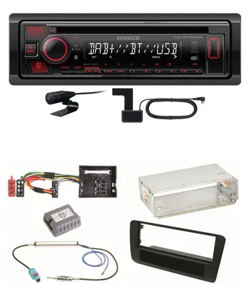 Produktbild von Kenwood KDC-BT450DAB Bluetooth Digitalradio CD Einbauset für Audi A1 8X