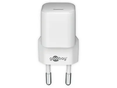 Image de Goobay 59358 USB-C™ PD (Power Delivery) Schnellladegerät nano (20 W) weiß geeignet für Geräte mit USB-C™ (Power Delivery) wie z.B. iPhone 12