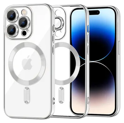Obrázok produktu pre Techsuit Luxury Crystal MagSafe kryt na iPhone 14 Pro – strieborný