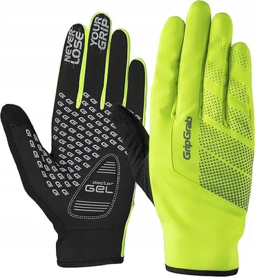 Productafbeelding van GripGrab Ride Gel fietshandschoenen voor heren, maat XXL, zwart-geel