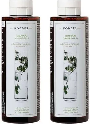 Produktbild von Korres Shampoo für normales Haar mit Aloe und Diktamo - 2x250ml