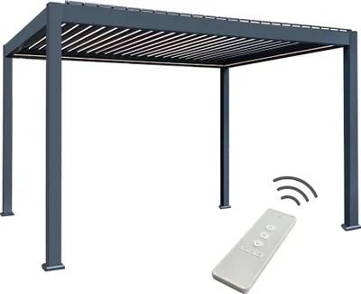 Produktbild von E Bioclimatic Lamellen Pergola elektrisch Lamellendach 4x3m